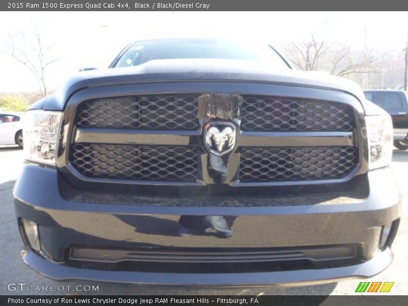 Black / Black/Diesel Gray 2015 Ram 1500 Express Quad Cab 4x4