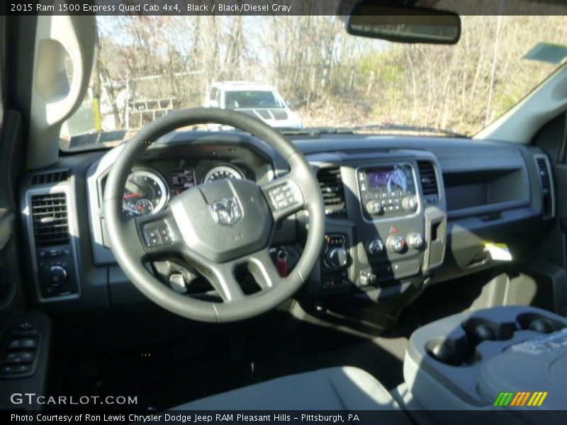 Black / Black/Diesel Gray 2015 Ram 1500 Express Quad Cab 4x4