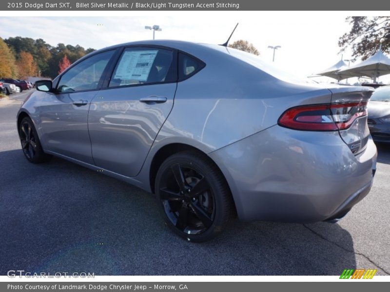 Billet Silver Metallic / Black/Light Tungsten Accent Stitching 2015 Dodge Dart SXT