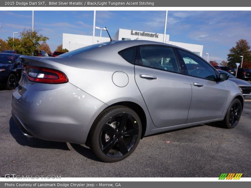 Billet Silver Metallic / Black/Light Tungsten Accent Stitching 2015 Dodge Dart SXT