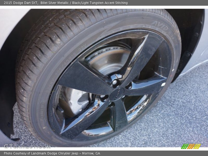 Billet Silver Metallic / Black/Light Tungsten Accent Stitching 2015 Dodge Dart SXT