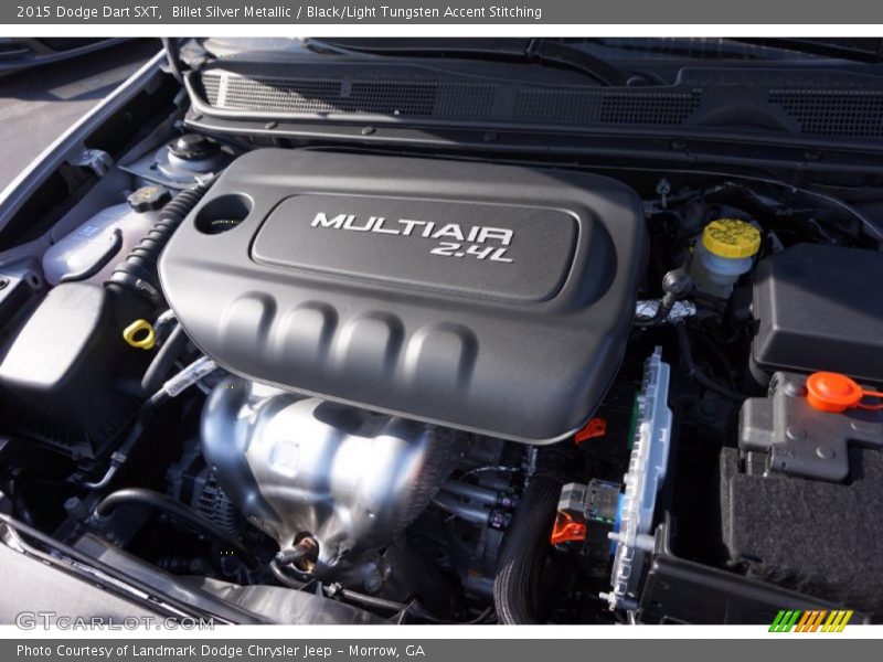 Billet Silver Metallic / Black/Light Tungsten Accent Stitching 2015 Dodge Dart SXT