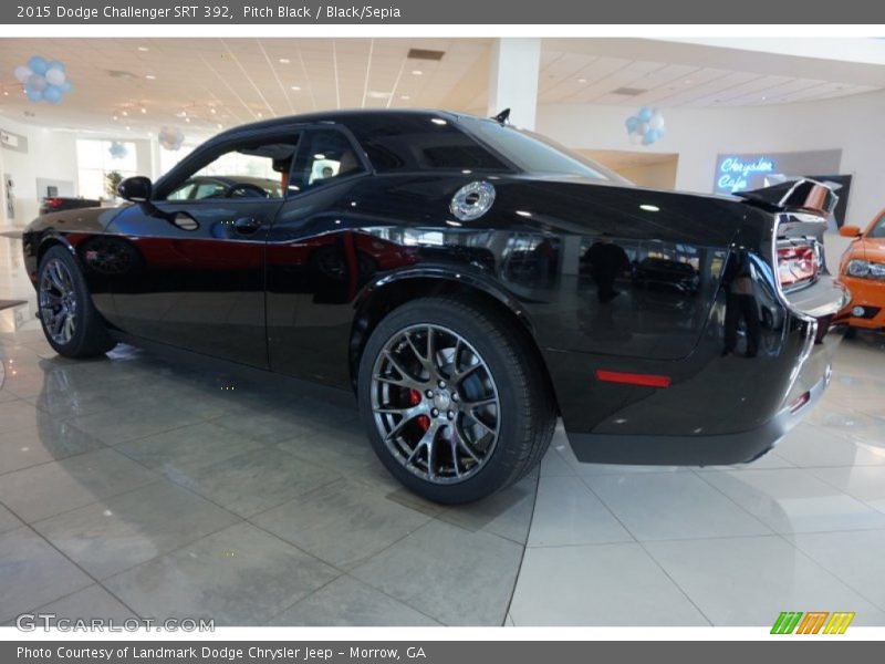 Pitch Black / Black/Sepia 2015 Dodge Challenger SRT 392