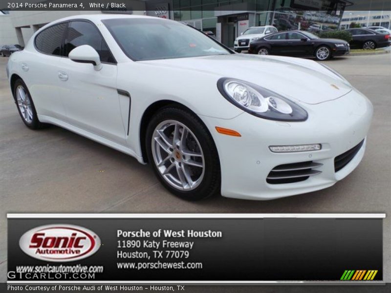 White / Black 2014 Porsche Panamera 4