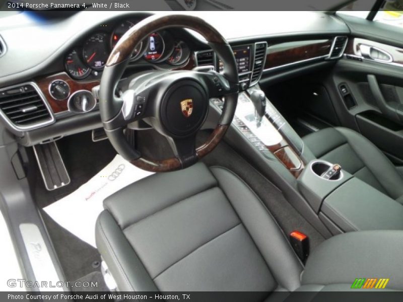 White / Black 2014 Porsche Panamera 4