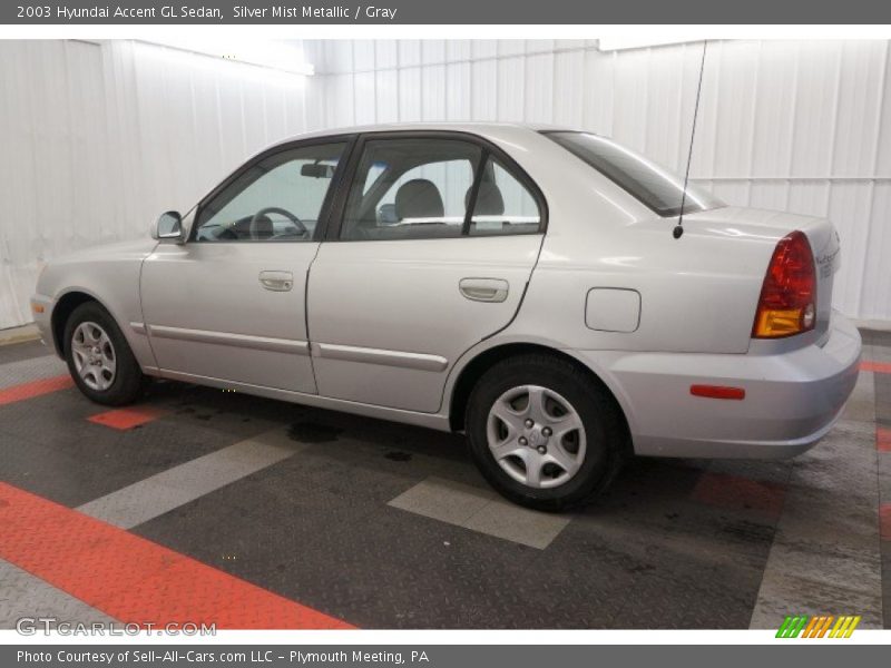 Silver Mist Metallic / Gray 2003 Hyundai Accent GL Sedan