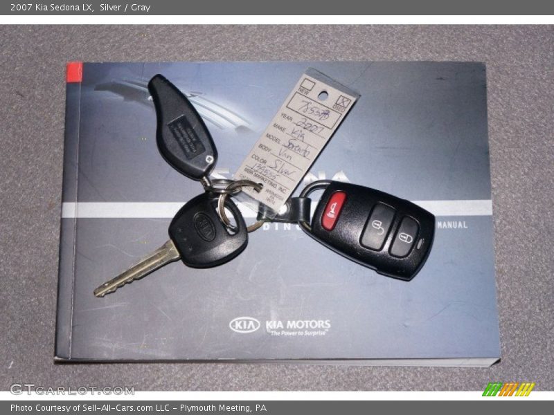Silver / Gray 2007 Kia Sedona LX