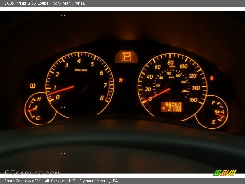 Ivory Pearl / Wheat 2005 Infiniti G 35 Coupe