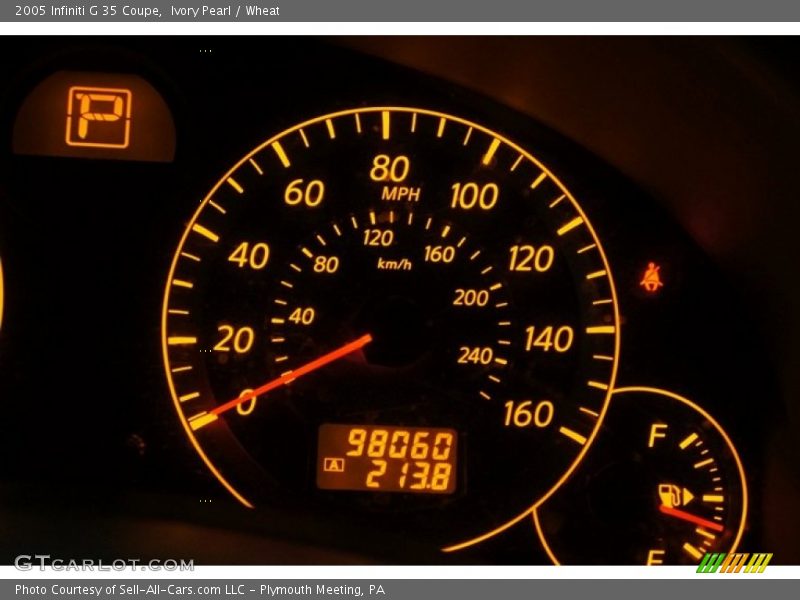 Ivory Pearl / Wheat 2005 Infiniti G 35 Coupe