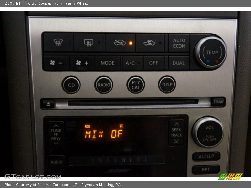 Ivory Pearl / Wheat 2005 Infiniti G 35 Coupe