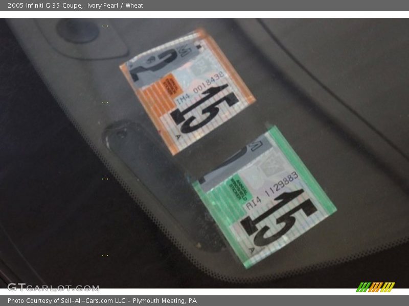 Ivory Pearl / Wheat 2005 Infiniti G 35 Coupe
