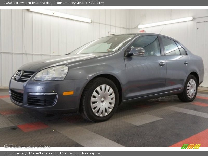 Platinum Grey Metallic / Art Grey 2008 Volkswagen Jetta S Sedan
