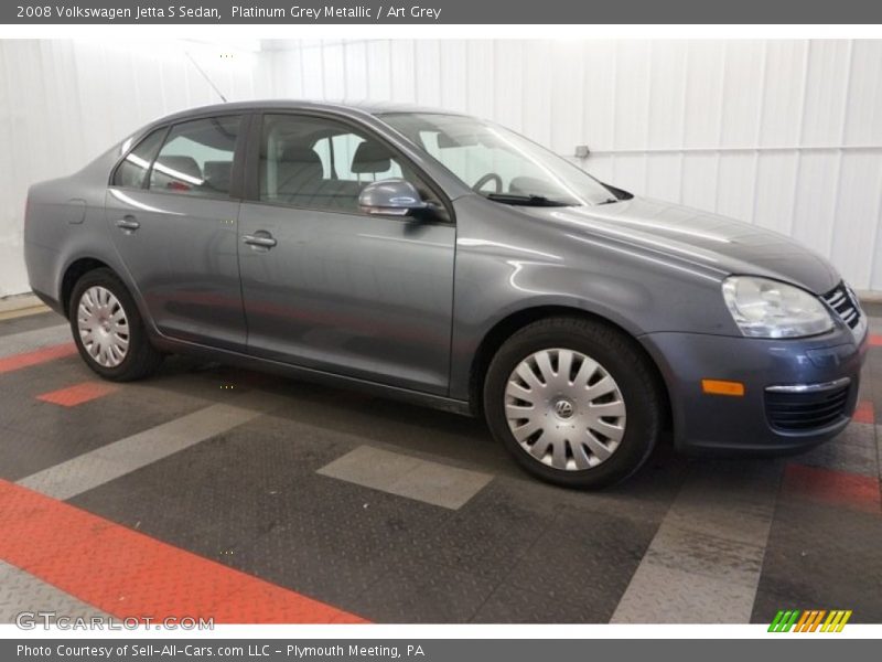 Platinum Grey Metallic / Art Grey 2008 Volkswagen Jetta S Sedan