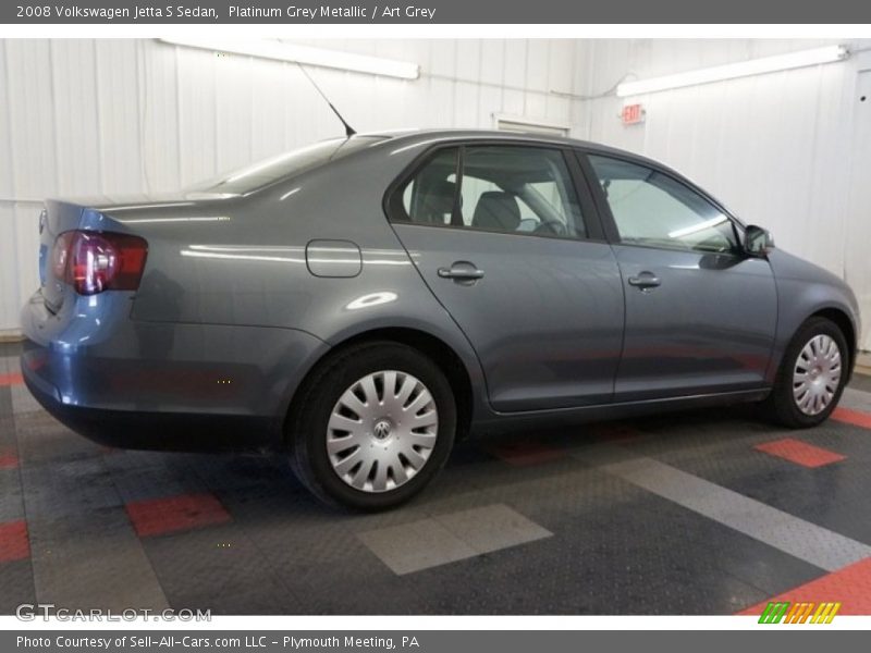Platinum Grey Metallic / Art Grey 2008 Volkswagen Jetta S Sedan