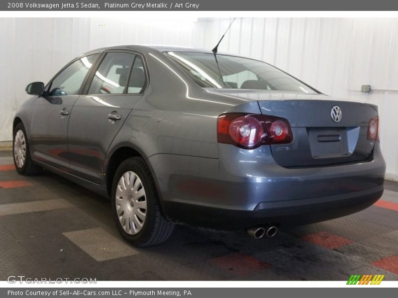Platinum Grey Metallic / Art Grey 2008 Volkswagen Jetta S Sedan
