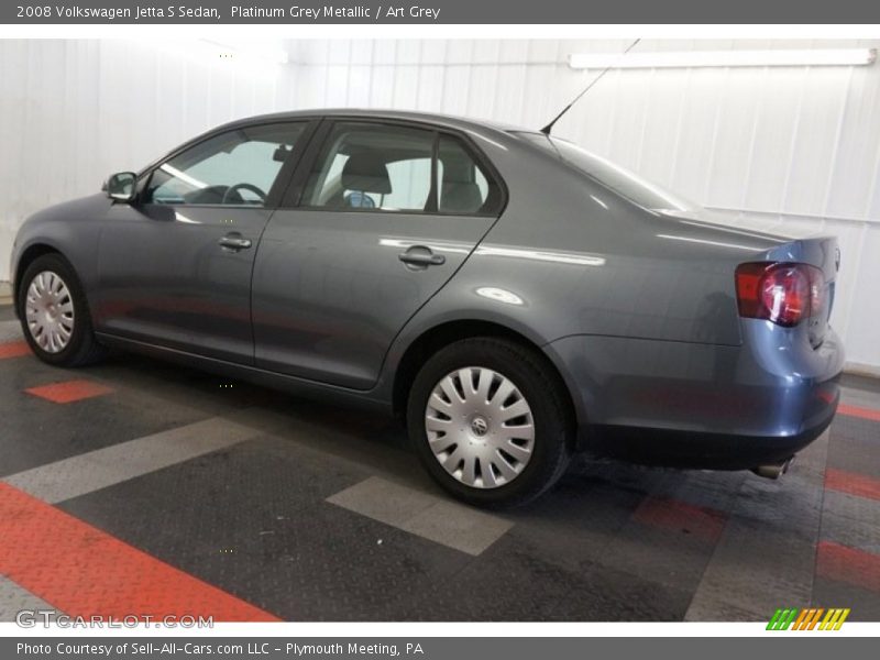 Platinum Grey Metallic / Art Grey 2008 Volkswagen Jetta S Sedan