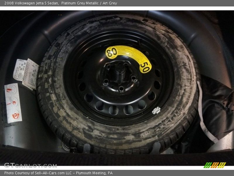 Platinum Grey Metallic / Art Grey 2008 Volkswagen Jetta S Sedan