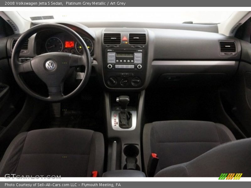 Platinum Grey Metallic / Art Grey 2008 Volkswagen Jetta S Sedan
