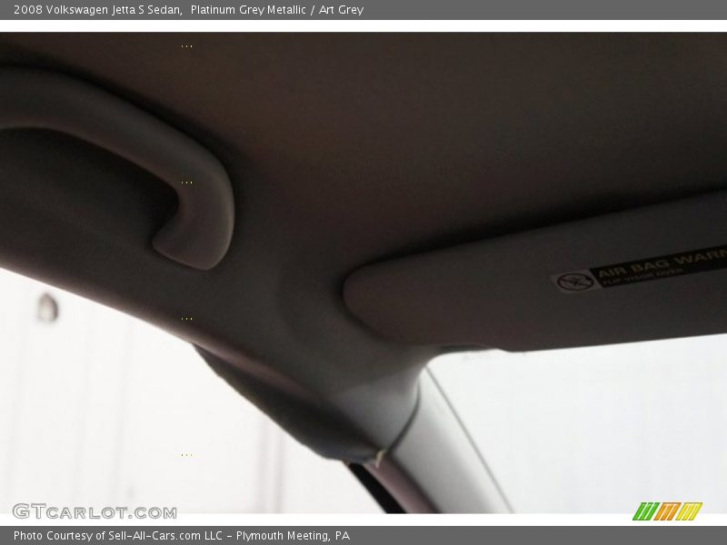 Platinum Grey Metallic / Art Grey 2008 Volkswagen Jetta S Sedan