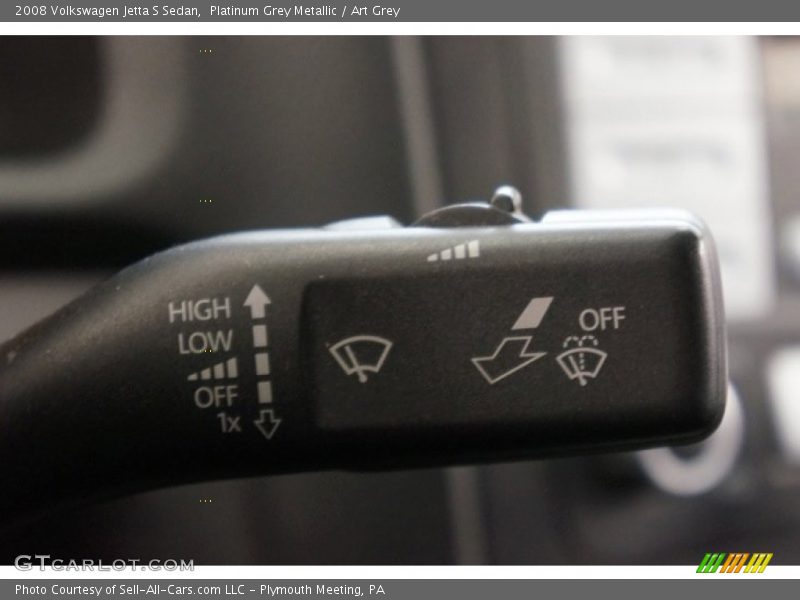 Platinum Grey Metallic / Art Grey 2008 Volkswagen Jetta S Sedan