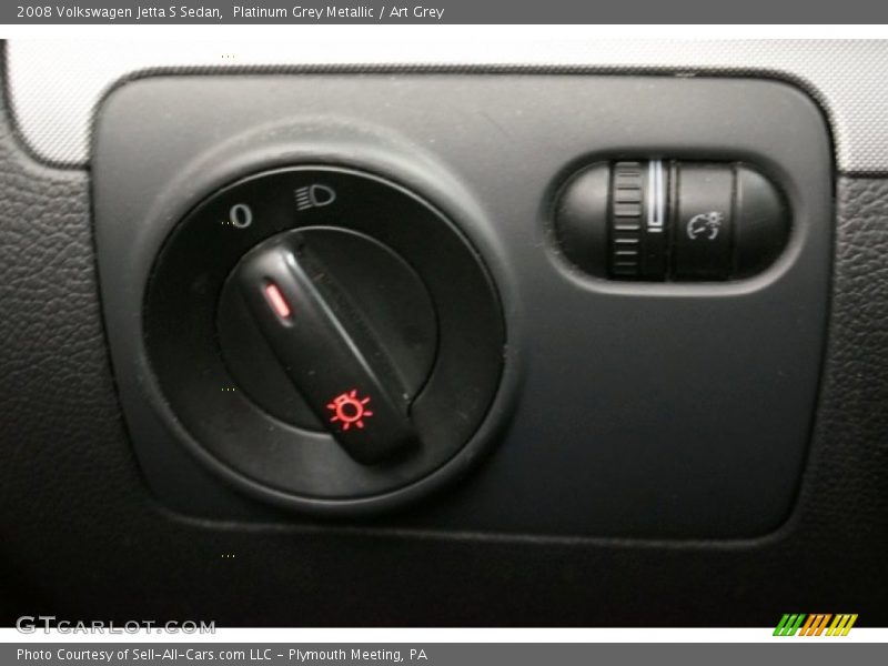 Platinum Grey Metallic / Art Grey 2008 Volkswagen Jetta S Sedan