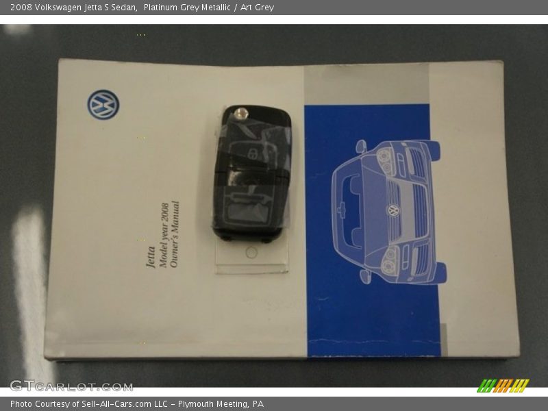 Platinum Grey Metallic / Art Grey 2008 Volkswagen Jetta S Sedan