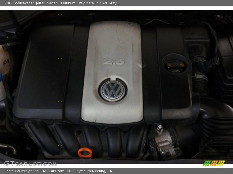 Platinum Grey Metallic / Art Grey 2008 Volkswagen Jetta S Sedan