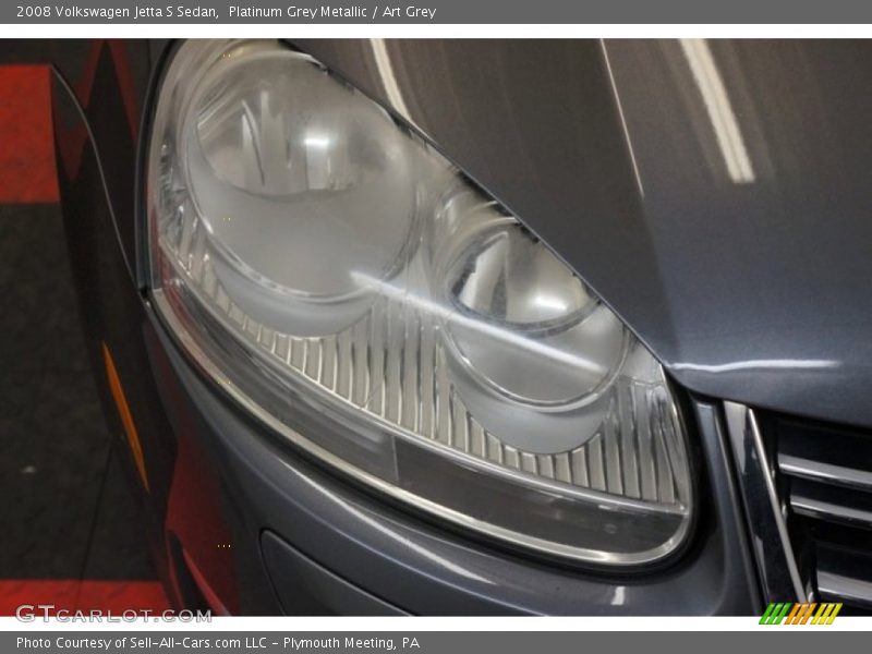 Platinum Grey Metallic / Art Grey 2008 Volkswagen Jetta S Sedan