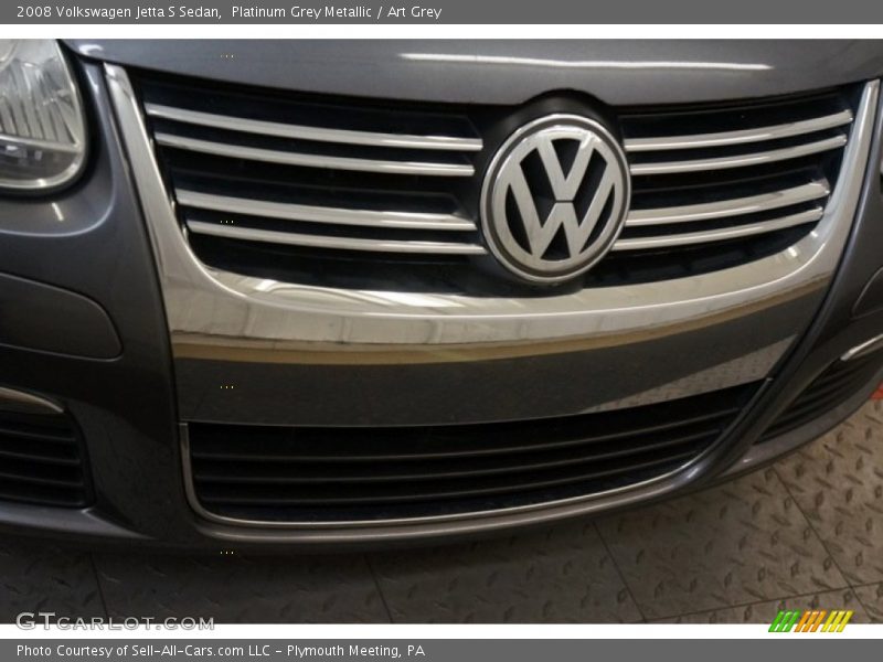 Platinum Grey Metallic / Art Grey 2008 Volkswagen Jetta S Sedan