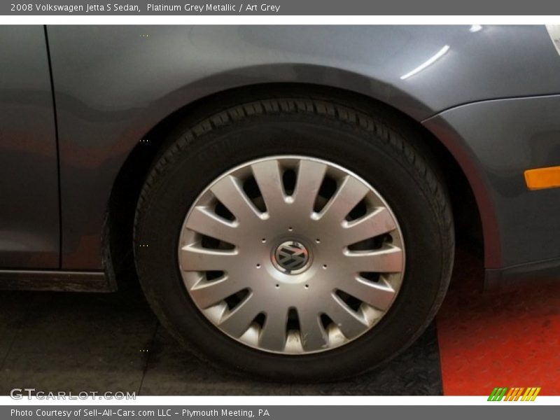 Platinum Grey Metallic / Art Grey 2008 Volkswagen Jetta S Sedan