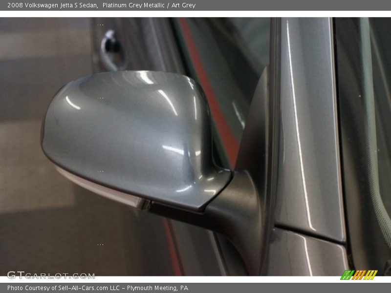 Platinum Grey Metallic / Art Grey 2008 Volkswagen Jetta S Sedan