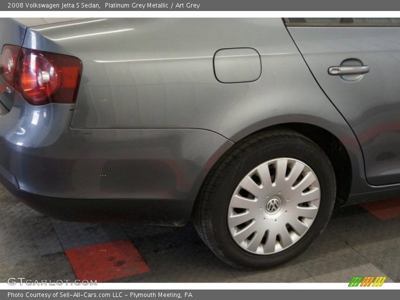 Platinum Grey Metallic / Art Grey 2008 Volkswagen Jetta S Sedan