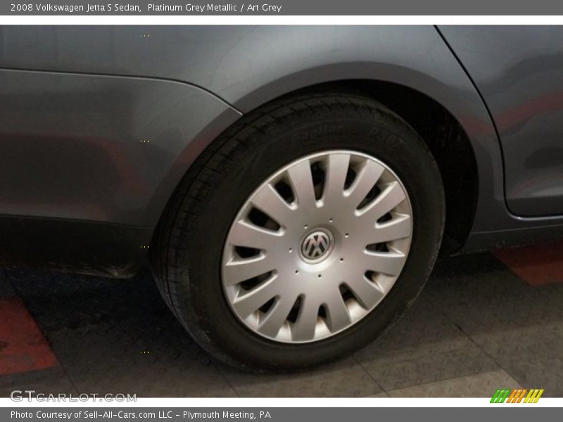 Platinum Grey Metallic / Art Grey 2008 Volkswagen Jetta S Sedan