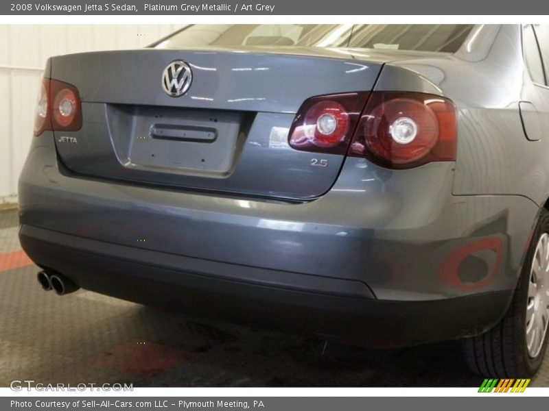 Platinum Grey Metallic / Art Grey 2008 Volkswagen Jetta S Sedan