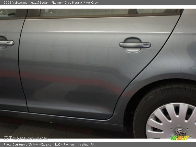 Platinum Grey Metallic / Art Grey 2008 Volkswagen Jetta S Sedan