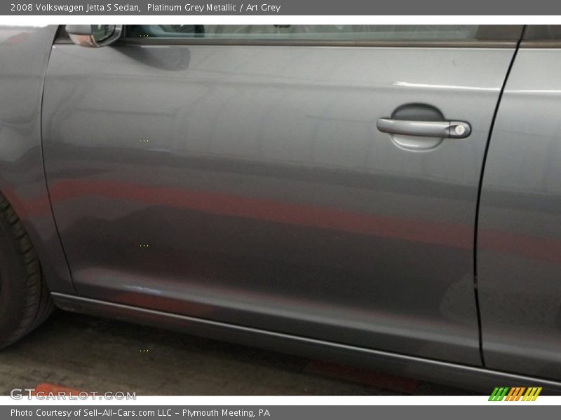 Platinum Grey Metallic / Art Grey 2008 Volkswagen Jetta S Sedan