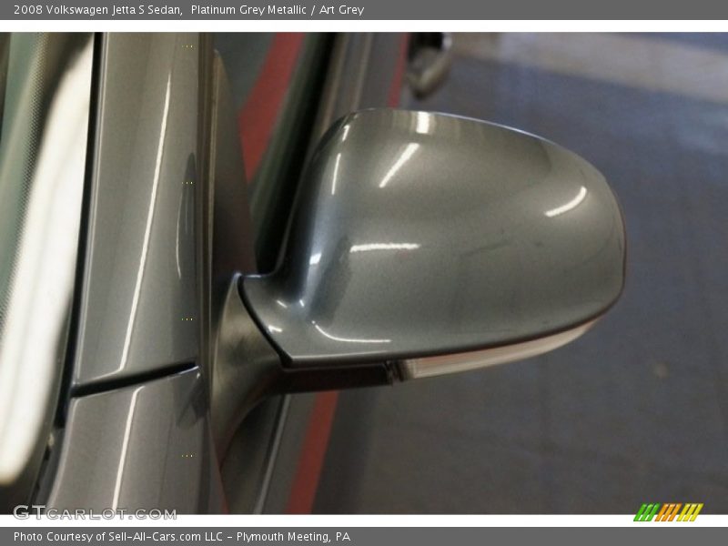 Platinum Grey Metallic / Art Grey 2008 Volkswagen Jetta S Sedan