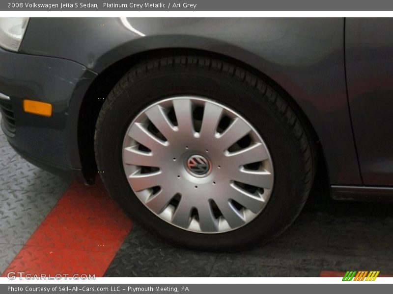 Platinum Grey Metallic / Art Grey 2008 Volkswagen Jetta S Sedan