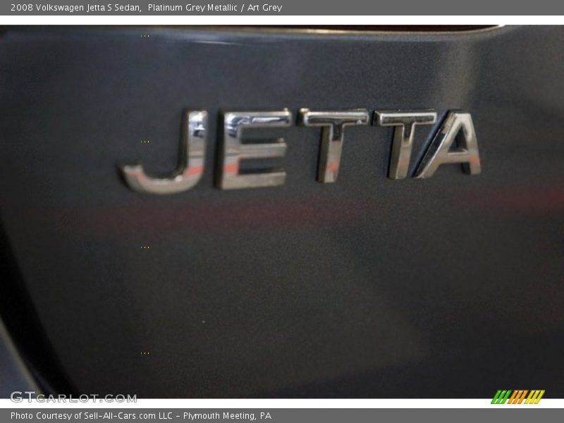 Platinum Grey Metallic / Art Grey 2008 Volkswagen Jetta S Sedan