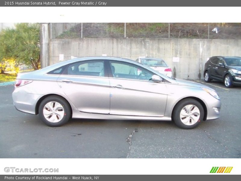Pewter Gray Metallic / Gray 2015 Hyundai Sonata Hybrid