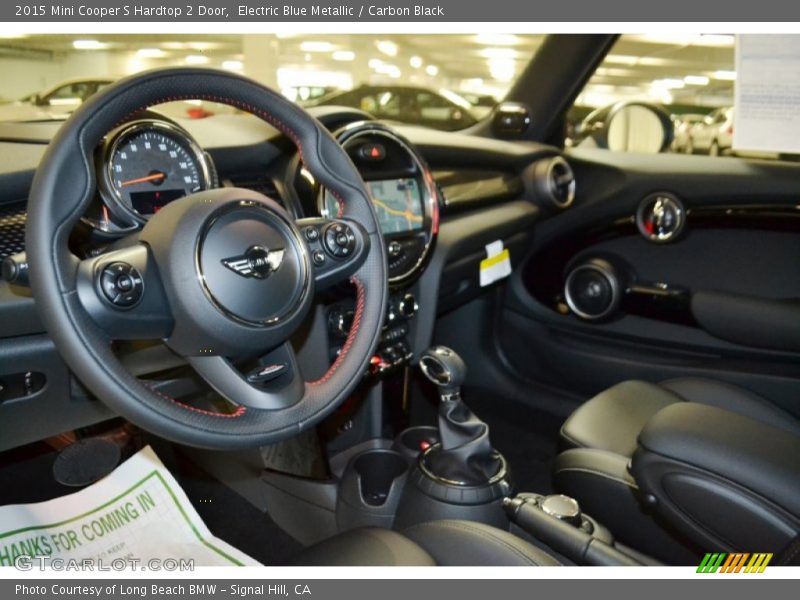 Electric Blue Metallic / Carbon Black 2015 Mini Cooper S Hardtop 2 Door