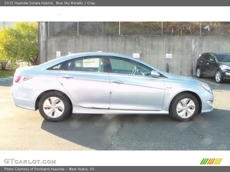 Blue Sky Metallic / Gray 2015 Hyundai Sonata Hybrid