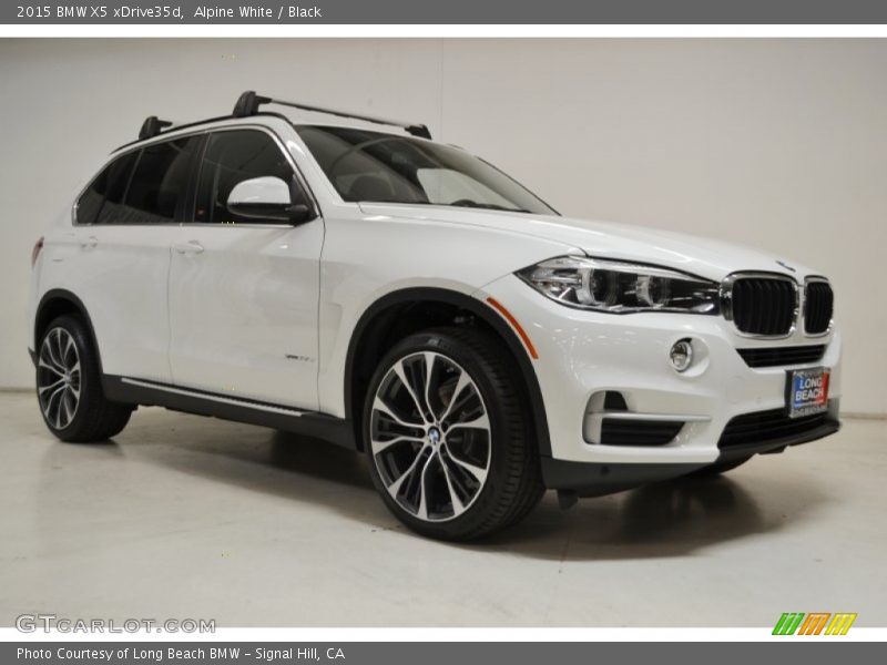 Alpine White / Black 2015 BMW X5 xDrive35d