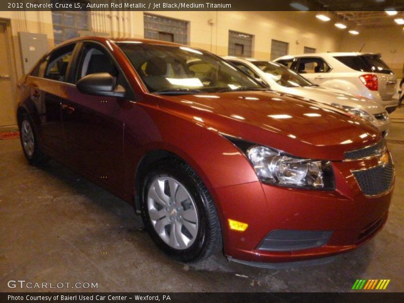 Autumn Red Metallic / Jet Black/Medium Titanium 2012 Chevrolet Cruze LS