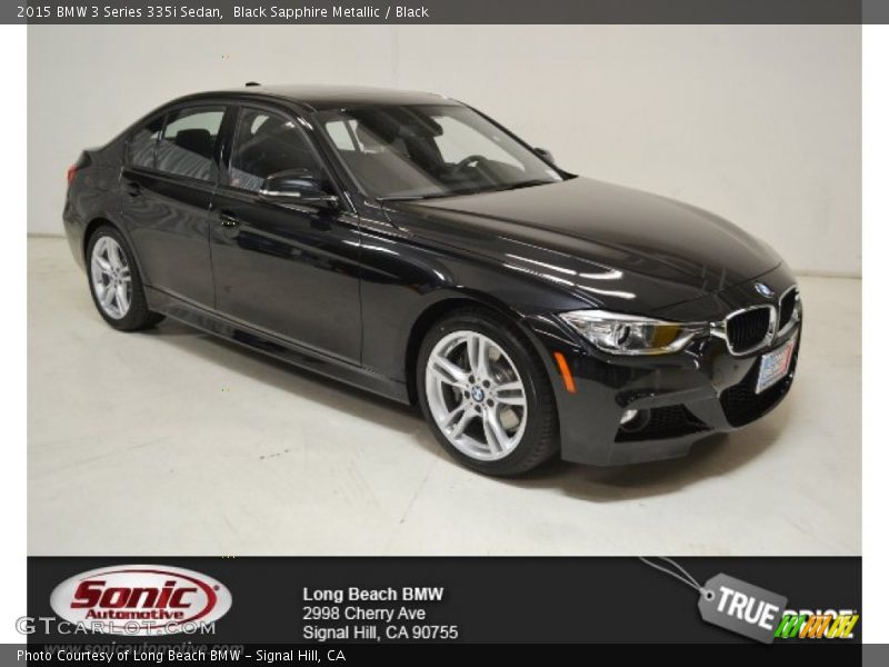 Black Sapphire Metallic / Black 2015 BMW 3 Series 335i Sedan