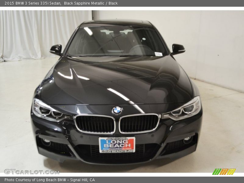 Black Sapphire Metallic / Black 2015 BMW 3 Series 335i Sedan