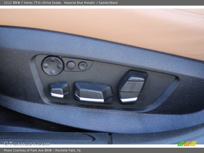 Imperial Blue Metallic / Saddle/Black 2012 BMW 7 Series 750i xDrive Sedan