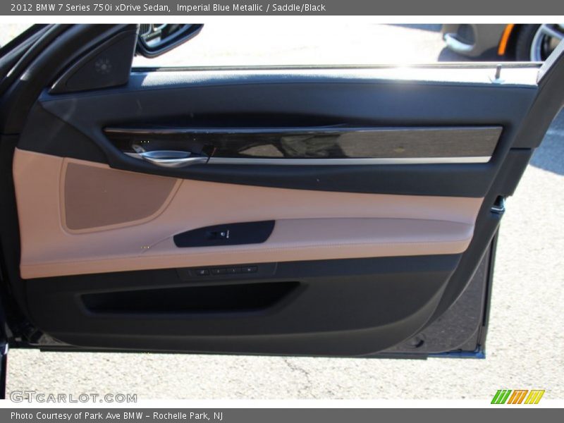 Imperial Blue Metallic / Saddle/Black 2012 BMW 7 Series 750i xDrive Sedan