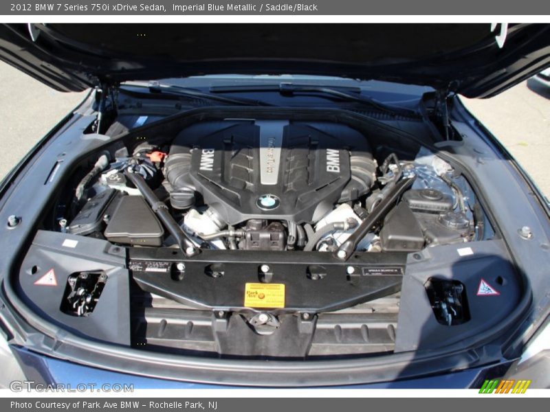 Imperial Blue Metallic / Saddle/Black 2012 BMW 7 Series 750i xDrive Sedan