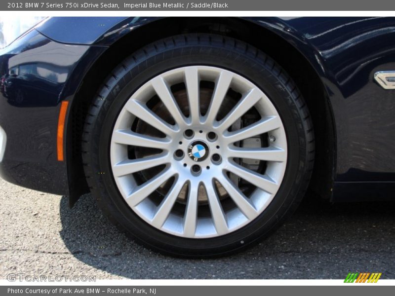 Imperial Blue Metallic / Saddle/Black 2012 BMW 7 Series 750i xDrive Sedan